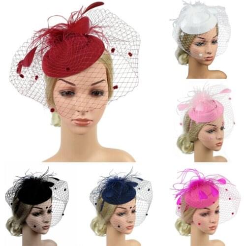 Womens Sinamay Fascinator Cocktail Party Hat Headwear Wedding Church Kentucky Derby Dress Headwear
