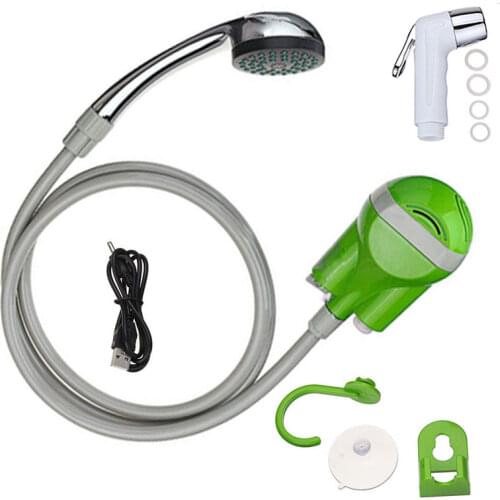 12V Car Washer Camping Shower Wireless Portable Outdoor USB Rechargeable Shower Head Water Pump Nozzle Sport Travel Caravan Van