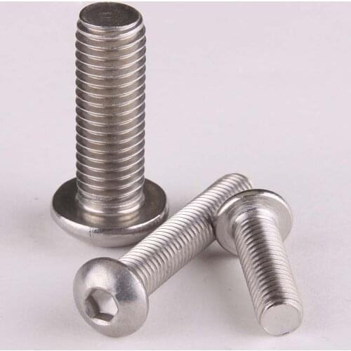 20PCS 304 Stainless Steel Round Head Hexagon Pan Head M4*14