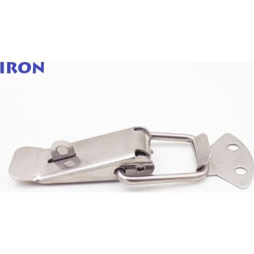 5pcs IRON with nickel plated 91x24mm Spring Toggle Latch Hasp Silver Tone Spring Loaded for Cabinet Cases Box Chests lock CK1004