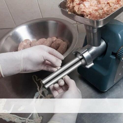 8Pcs Stuffing Tubes Sausage Stuffer Funnels Nozzles 38mm 165mm/6.5inch Stainless Steel 15mm/19mm/22mm/28mm Meat Grinder