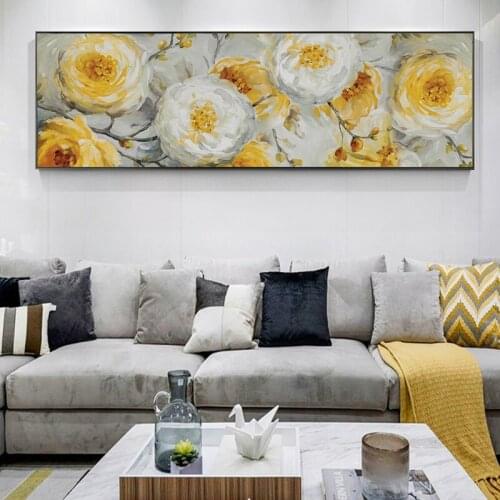 Abstract Flowers Oil Painting on The Wall Canvas Posters and Prints Flowers Wall Art Picture for Living Room Home Decor Cuadros