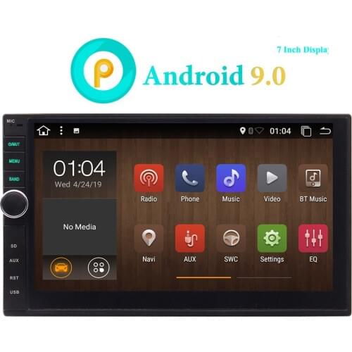 Android Double Din Car Radio GPS Head Unit Car Stereo Bluetooth Wifi 2 Din Android 9.0 7"Touchscreen Quad core 2+32GB DAB OBD