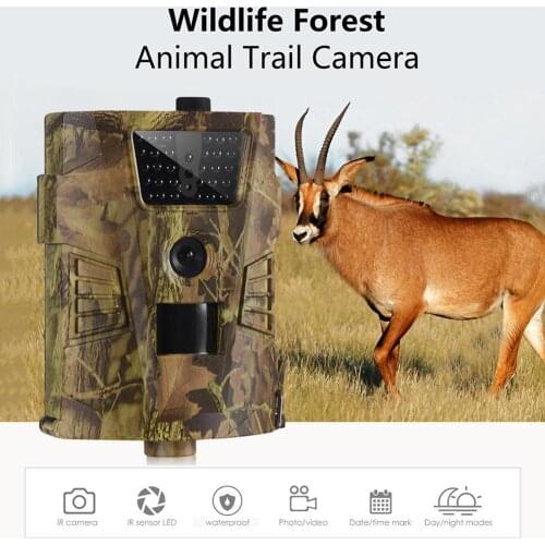 HT-001B Trail Camera 12MP 1080P IP54 Waterproof 120 Degree Angle Wild Camera30pcs Infrared LEDs 850nm Hunting Camera