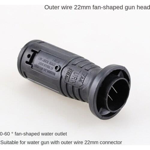 High Pressure Car Washing Machine Water Gun Head Accessories All Copper Fan-shaped Two Nozzle Cleaning Machine Tool