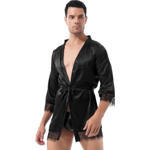 Мужские атласные халаты iEFiEL China At AliExpress