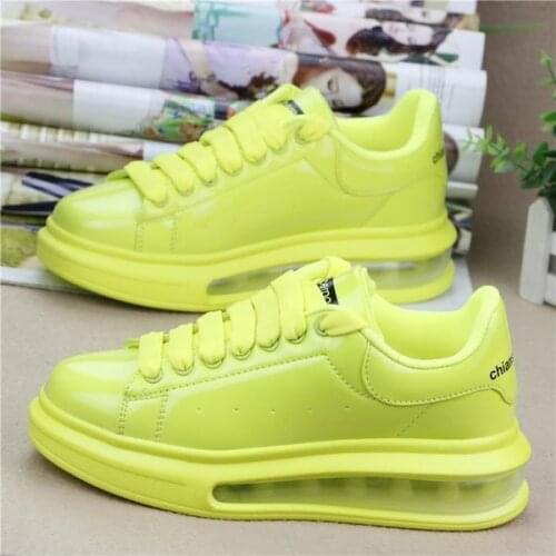 Shoes Woman 2020 Casual Female Sneakers Mixed Colors Women All-Match Clogs Platform Increas Height Round Toe Autumn Modis New