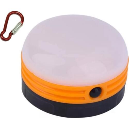 Magnetic LED portable camping lantern mini size with aluminium hook AA Battery 3 mode waterproof tent lamp outdoor high quality