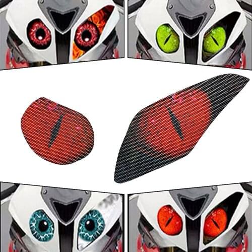 For BMW S1000RR S 1000 RR 2009-2014 Motorcycle 3D Front Fairing Headlight Stickers Transmission Head Light Protection Sticker