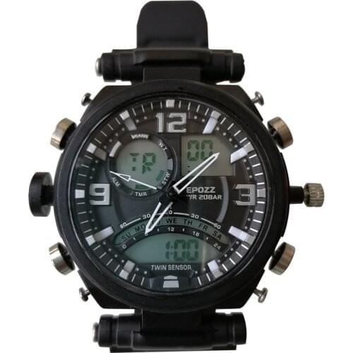 Alalog-Digital Quartz Mens Sports Watch Wrist Watches for Men Electronic Dual Display EPOZZ 2812TY