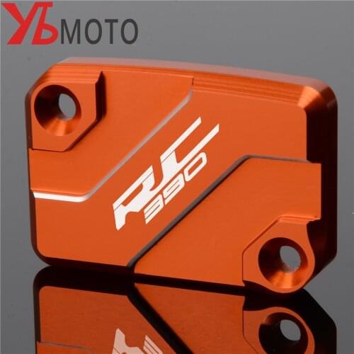 New Motorcycle accessories Orange Motorcycle Front Brake Fluid Reservoir Cover Cap Aluminum For KTM RC 390 RC390 2014-2020