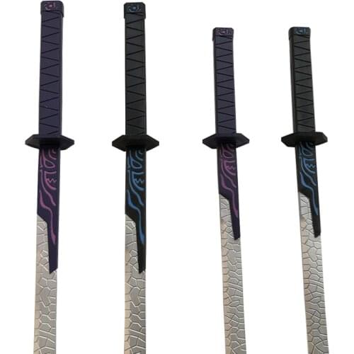 1:1 Anime Assassins Scissor Seven Cosplay PU foam Magic Sword Weapon Five Six Seven Killer Weapon for Cosplay Anime Ninja Knife