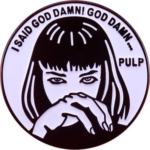 P4938 Dongmanli Funny Movie Hard Enamel Pins Brooch Women Lapel Backpack Bags Badge Movie Jewelry Gifts