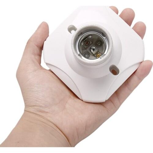 E27 Lamp Holder E27 Bulb Holder Lamp Socket Ceramic Round Lamp Bulb Socket High Temperature Resistance Lamp Base 220 (V)