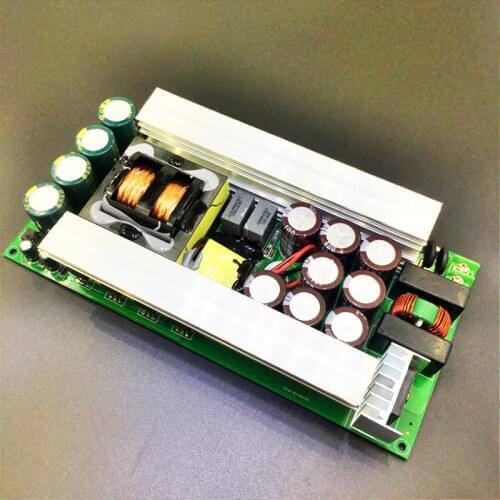2000W High efficiency LLC soft switch Amplifier audio power supply board AC220V Input / Output 48 60 70 80 90V independent 12V