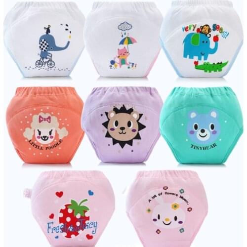Baby Washable Cloth Diaper Training Pant Adjustable Nappy Panties Reusable Clothing Diapers Underwear Fit 0-2years 3-15kg Infant