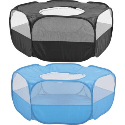 Portable Small Pet Animals Playpen Transparent Puppy Cat Rabbit Cage Tent for Outdoor For Dog Cat Rabbit Guinea Pig