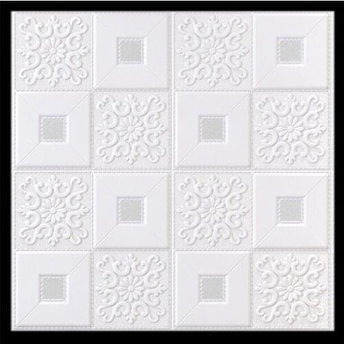 Ceiling Sticker Foam Wallpaper Background Sticker Decoration 3D Brick Ceiling Wall Sticker Living Room Bedroom TV Decoration