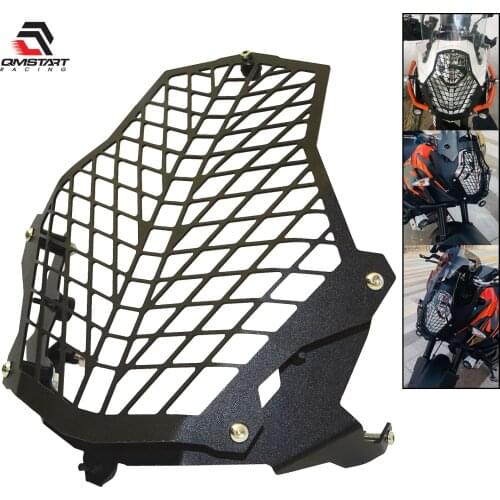 QMSTART Racing Headlight Headlamp Grille Guard Cover Protection For KTM 1050 1090 1190 Adventure R ADV , 1290 Super Adventure