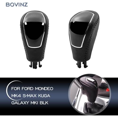 Automatic Gear Shift Knob Shifter Lever Stick Pen Handle Ball For Ford Mondeo MK4 S-MAX Kuga Galaxy MK1 BLK Car Assessories