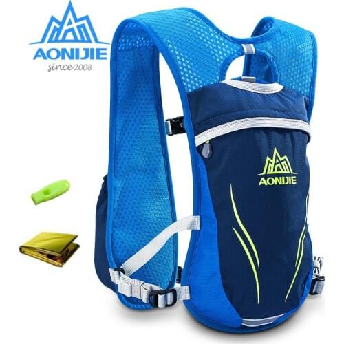AONIJIE E885 Hydration Backpack Rucksack Bag Vest Harness For 1.5L Water Bladder Hiking Camping Running Marathon Race Sport 5.5L