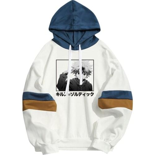 Japan Anime Hunter X Hunter Killua Hoodies Sweatshirts Men Women Harajuku Hip Hop Loose Sweatshirt Thin Pullover Tops