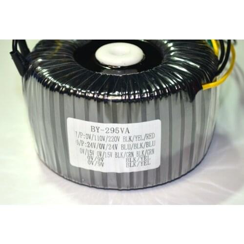 295W Full power Ring bovine transformer Audiophile double 24V+ double 15+9V four-wire (HIFI power amplifier)
