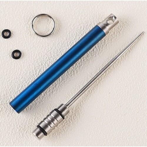 Ultralight Titanium Alloy Toothpick Bottle Fruit Fork Camping Hiking Toothpick-holder Toothpick Outdoor EDC Tools