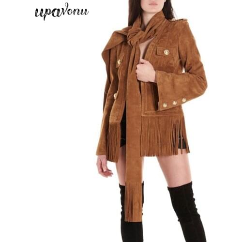 UpAvonu Women's Suede Jackets