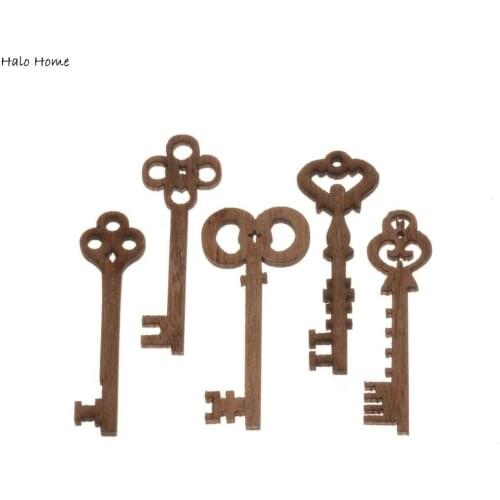 Top Quality Key Sewing Mixed Promotions Wood Craft Decorative Scrapbooking 100 Pcs Natural Color 11-40mm