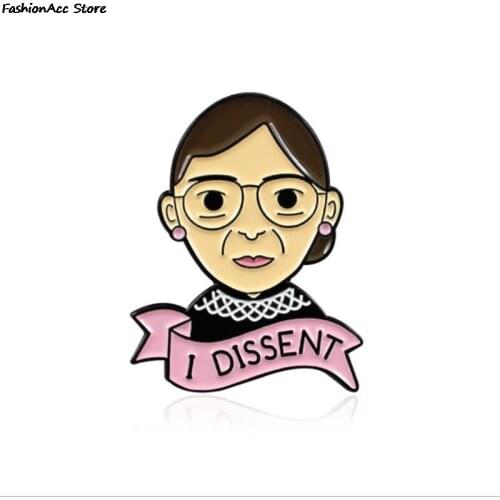 I Dissent Brooch Enamel Pin Brooches Feminist Badges Womens Rights Lapel Pins Feminism Jewelry Brooches