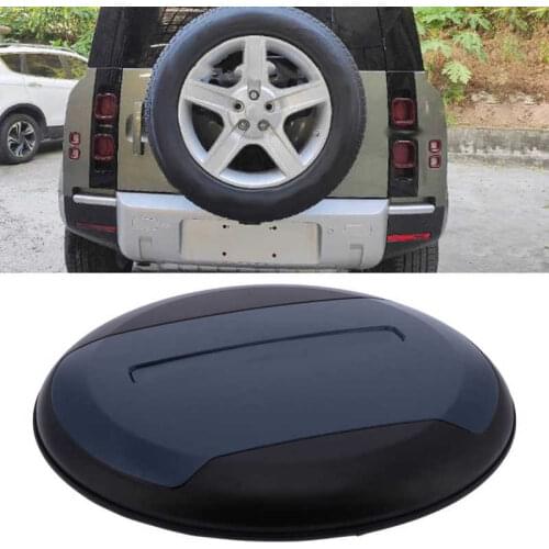 Blue Spare Tire Protective Cover ABS + Artificial Leather Fit for Land Rover Defender 2020 2021 Car Exterior Accessories