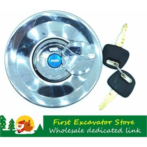 Excavator parts For SANY SY 55 65 75 135 215 235 265 305 365-8-9 Fuel Tank Cover Diesel Tank Cover Stainless Steel Fuel Tank