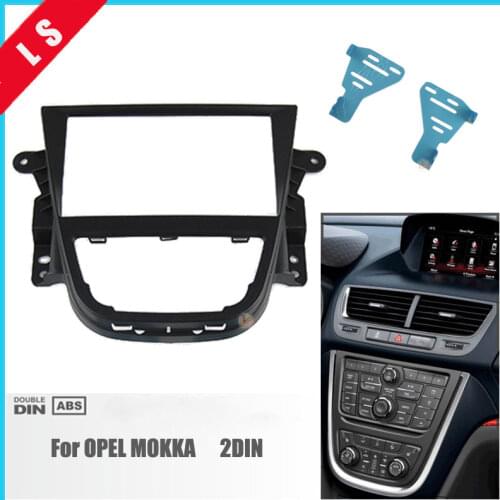 173*98MM 2 Din Car Radio Fascia for Opel Mokka 2DIN DVD Dash Mount Kit Adapter Trim Facia Panel Surrounded Frame Dashboard Panel