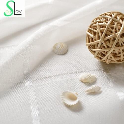 White Tulle Sheer Curtains Curtain Solid Cortinas For Living Room Cortina Modern Window Bedroom Tulle Rideaux Pour Le Salon