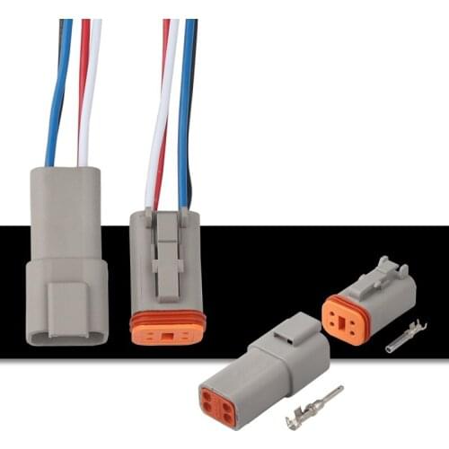 Free shipping 200sets DT04-4P DT06-4S 4Pin Car Electrical Wire Connectors for VW,BMW,Audi,Toyota