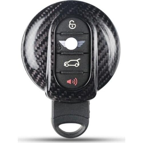Carbon Fiber Car Key Case Cover Key Shell For BMW mini cooper F55 F56