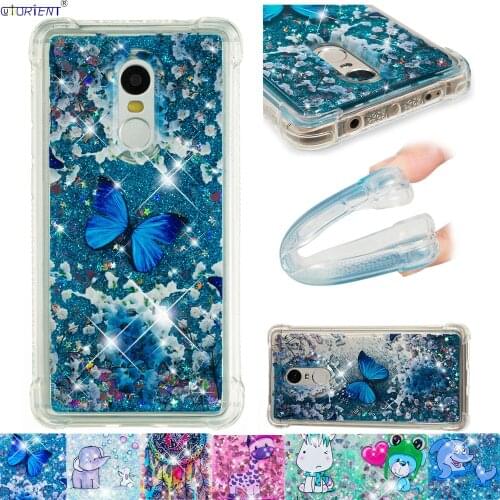 Cute Soft Cover for Xiaomi Redmi Note 4 4X 5A Prime Silicone Bumper Case Xiomi Xaomi Red Mi Note4 X Glitter Dynamic Liquid Cases