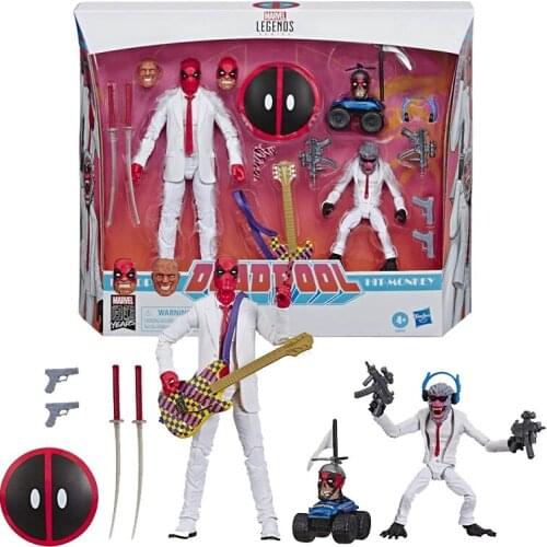 Hasbro Marvel Legend Anime Figure Deadpool Hit-Monkey Set 6-inch Doll Toy Genuine Model Anime Action Figure Toys for Children