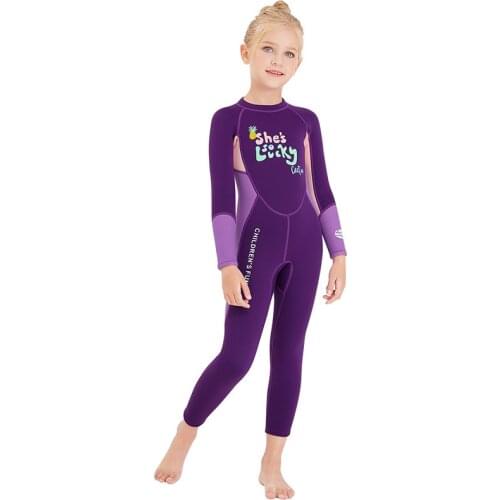 Wetsuit For Kids One-Piece 2.5mm Neoprene Diving Suit Swimsuit Children Full-Body Surf Jellyfish Swimwear Wet Suits