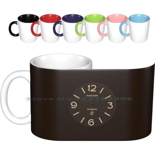 Pam Radiomir Brown Dial Ceramic Mugs Coffee Cups Milk Tea Mug Radiomir California Dial Watch Watches Vintage Retro Classic