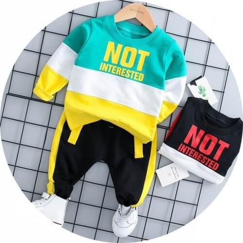 Infant Clothing Autumn Spring Baby Boys Clothes Set T-shirt+Pants 2pcs Outfits Kids Costume Baby Set Newborn Baby Clothes