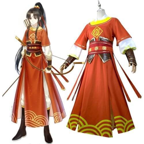 Anime Jin Ling Mo Dao Zu Shi Cosplay Costume Grandmaster of Demonic Cultivation Riding Costume Full Set
