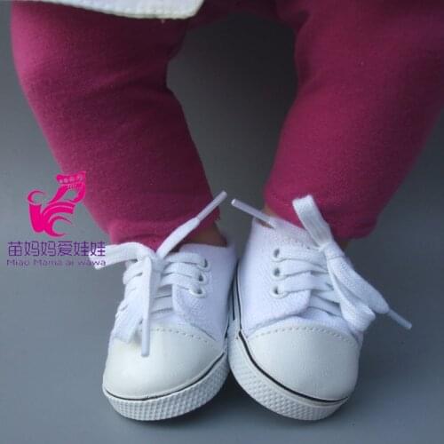 18 inch Girl 7cm Doll Shoes Fits 18 inch baby Dolls sneackers Doll mini toys shoes
