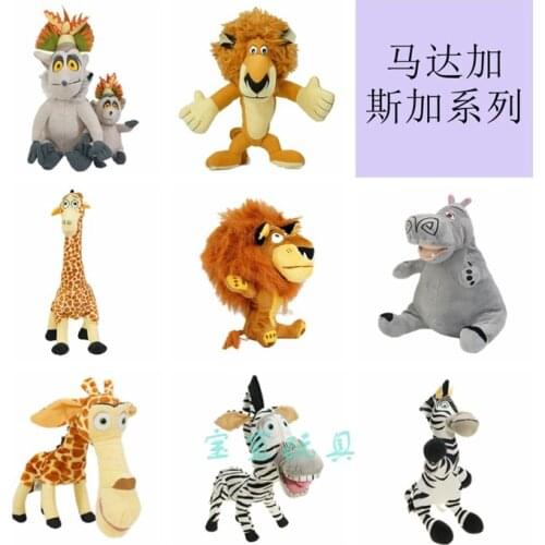 Madagascar Melman Gloria Jullienanime plush doll Stuffed Toys for Baby Kids XMAS Gifts New