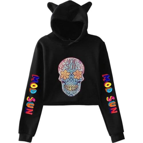 New Hot Mod Sun Treat People With Kindness Cat Sexy Hoodies Ladies Women Sexy Exposed Navel Kpop Pullover Sweatshirt
