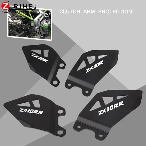Motorcycle Foot Peg Heel Plates Guard for KAWASAKI ZX-10R NINJA 2011-2020 Heel guard for KAWASAKI ZX-10RR 2017-2020 2018 2019