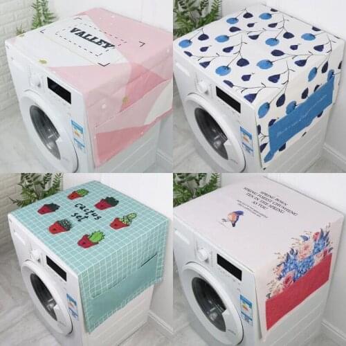 Washing Machine Cover Cloth Dust Cover Cloth Simple Refrigerator Cover Cloth Multi Purpose Dust Cover Cloth