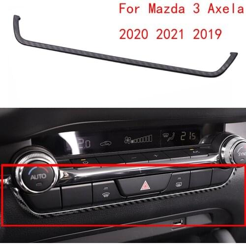 Car Air Conditioning Panel Frame Decorative Frame Interior Modification Cover Trim for Mazda 3 Axela 2020 2021 2019 Accessories