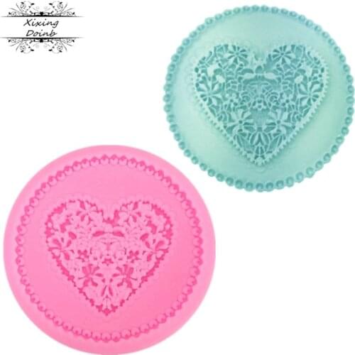 DIY love shape silicone soft candy mold cake decoration tools Candy Chocolate Mold kitchen baking supplies